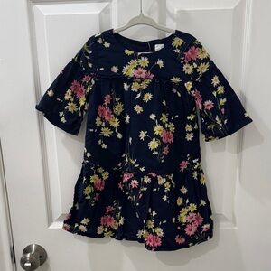 GAP Kids Floral Dress in Navy and Pink